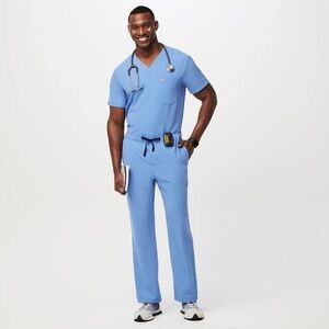 Figs • Pisco / Leon Ceil Blue Scrub Set - S Short